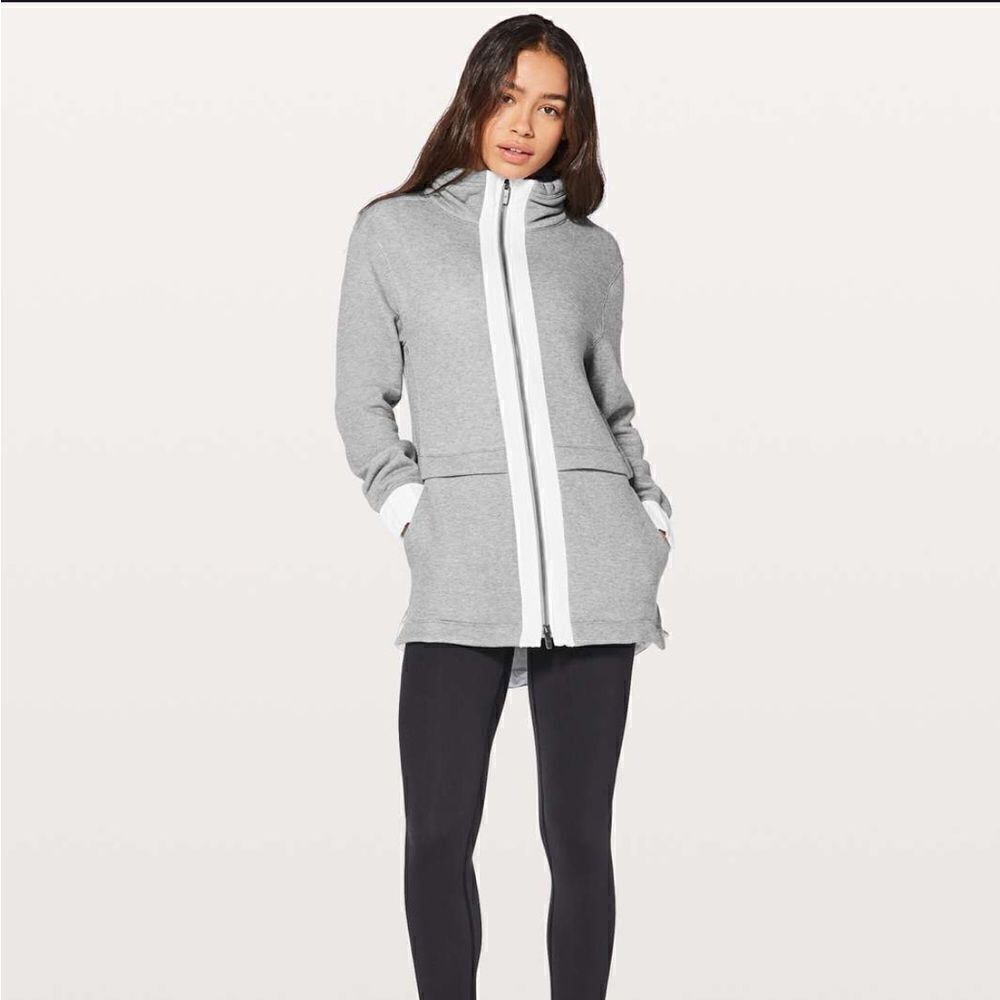 Lululemon Light As Warmth Jacket PrimaLoft Fleece Grey 6